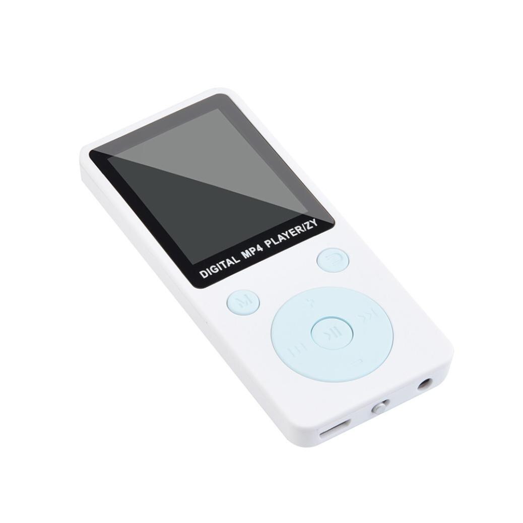 Kinganda Tragbare MP3 Verlustfreie Klang Musik-Spieler FM Recorder 7,15: Weiß