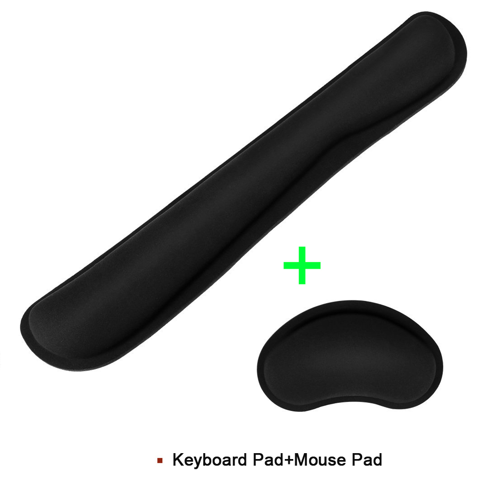 RAKOON Muismat met polssteun Antislipbasis Polssteun Pad Ergonomische muismat voor typiste Kantoor Gaming PC Laptop: orange