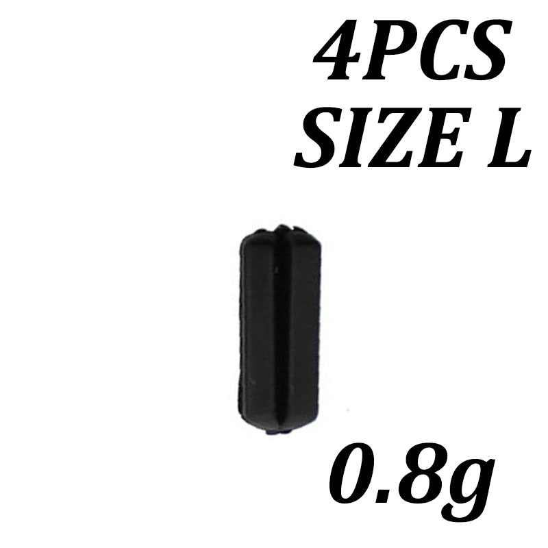 Plomos de tungsteno para pesca de carpa, 4 piezas, masilla de barro de tungsteno, Terminal de pesas de plomo para carpa, aparejos de plomo: 4PCS Size L