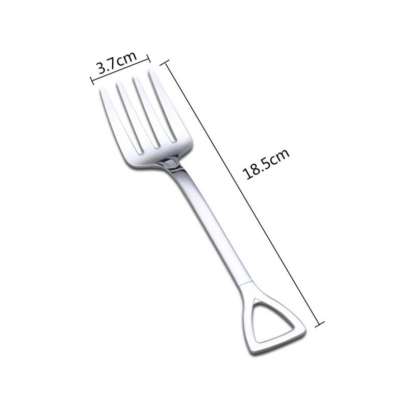 Stainless Steel Coffee Tea Spoon Shovel/Wrench Shaped Dessert Forks Ice Cream Sugar Teaspoon Bar Home Tools