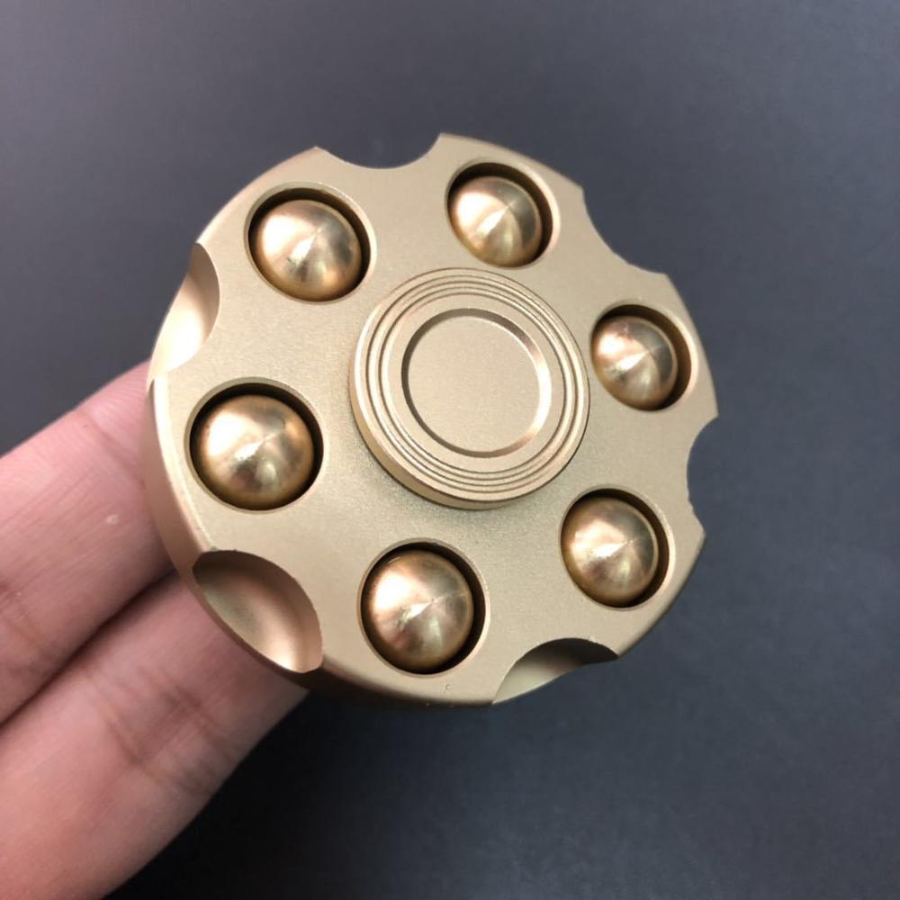 Copper Hand Spinner Fidget Metal Bearing Edc Finger Electroplate Hybrid Aluminum Alloy Metal Fidget Children Relieve Stress