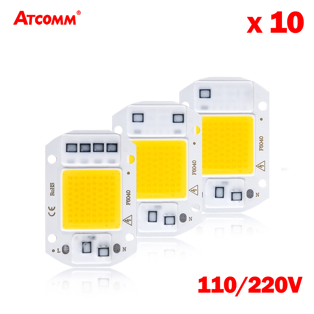 Cob Led Chip Diode Matrix 220V 20W 30W 50W Led Lamp Geen Flikkering Geen Behoefte driver Smart Ic Diy Spotlight Schijnwerper Bron