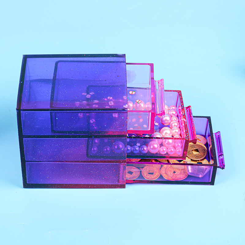 DIY Drawer Storage Box Epoxy Resin Mold Jewelry Tools Jewelry Accessories Handcraft Moulds