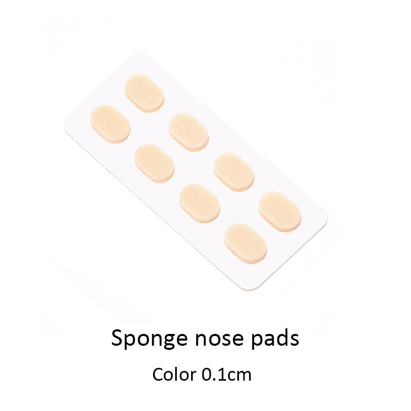 Blødt skum/silikone næsepuder selvklæbende briller eva næsepuder anti-slip briller ingen makeup næse puder briller næse puder: 1