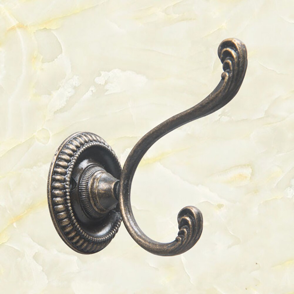 Gancho de pared de armario de bronce antiguo/negro de gran tamaño para ropa, Perchero de abrigo, Perchero de ropa Vintage