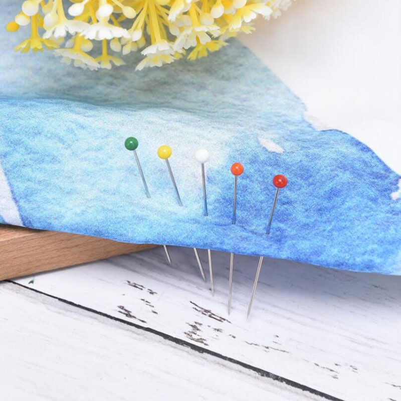 50/100Pcs Multicolor Glas Naaien Head Pins Push Pins Lokaliseren Pins Voor Diy Naaien Ambachten Naaister Sieraden Decoratie