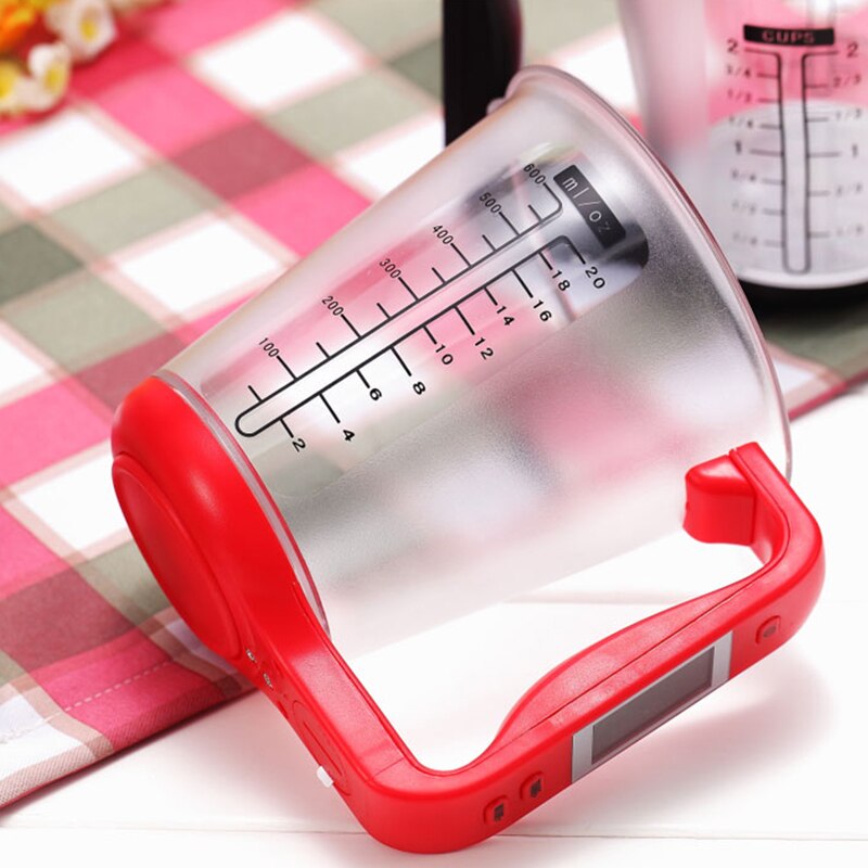 Measuring Cup Scale with LCD Display Kitchen Jug Digital Food Liquid Measure Containers Tools
