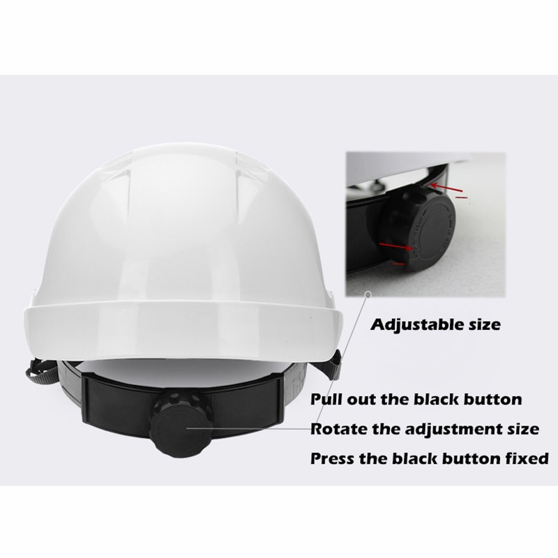 Vernehjelm hard hatt arbeidshette abs materialkonstruksjon beskytte hjelmer pustende engineering makt arbeidshjelm