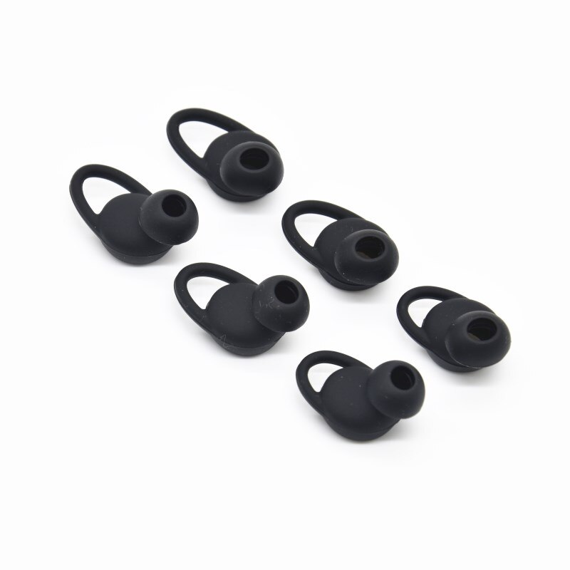 3 paar Siliconen Oordopjes Oordopjes Oordopjes oorkussens Vervanging voor meizu EP51 Bluetooth Oortelefoon Accessoires 3 Maten (L /M/S): Black