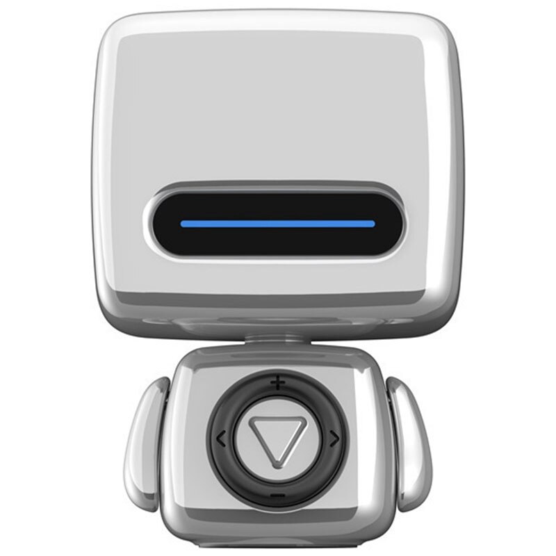 Draagbare Bluetooth Draadloze Oplaadbare Leuke Robot Vorm Speaker Muziekspeler Stereo Bluetooth Speakers: Silver
