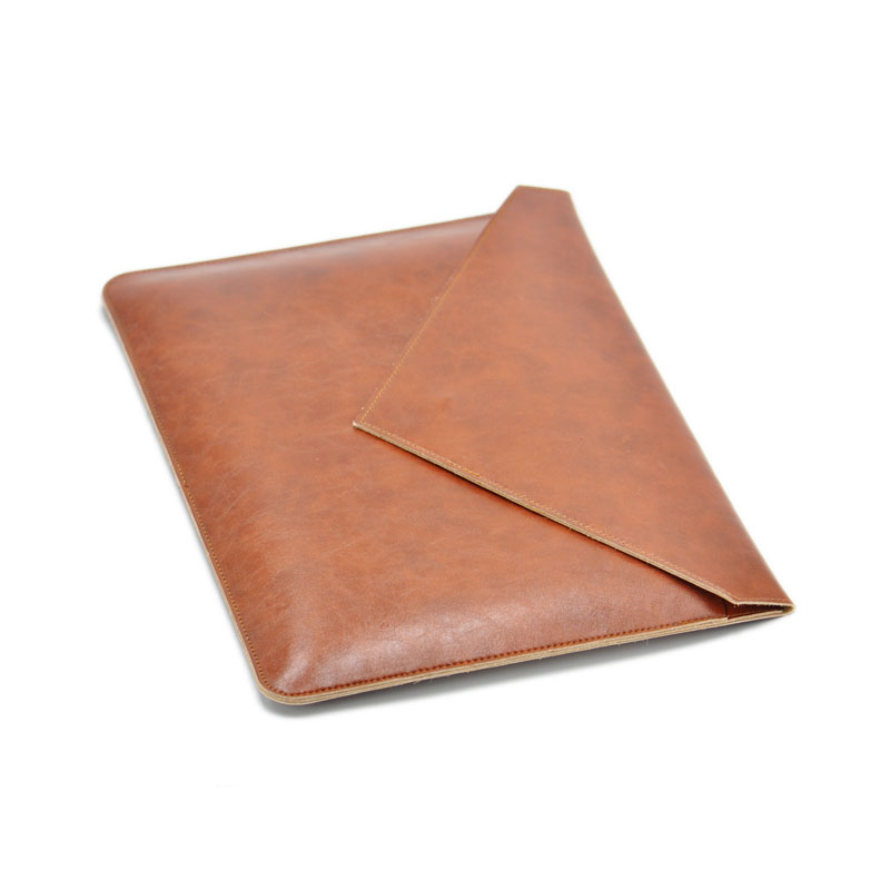 Laptoptaske, etui, 13/14/15.4/16 -tommer taske, kuvertformet pu-læderetui til macbook pro air 13.6 , 14.2-tommers dobbeltlomme