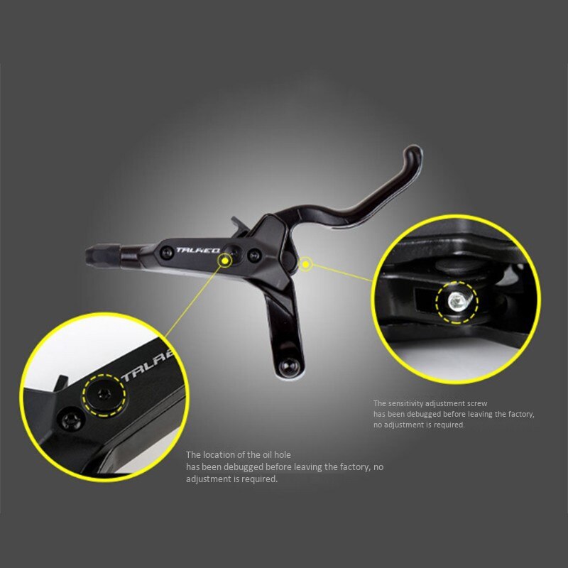 TRLREQ Mountain Bike Front Hydraulic Disc Brake Caliper MTB Bicycle Brake Set Clamp Kit Side Pull Brake Set