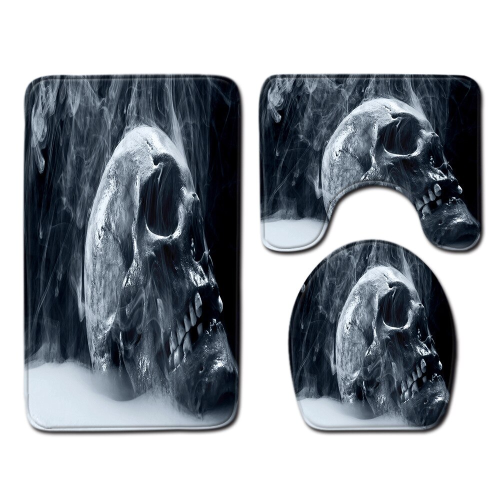 Schedel badkamer toilet mat set toilet mat set toilet mat set badkamer mat set toilet mat set badkamer mat set: J190915-a016