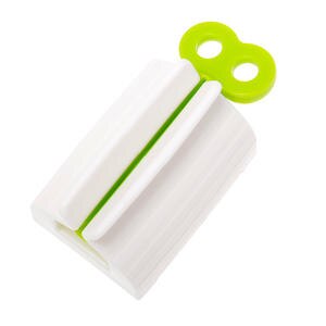Multifunktionel tandpasta tube squeezer presse manuel presset tandpasta clip-on ansigtsrens squeezer badeværelsesudstyr: Grøn