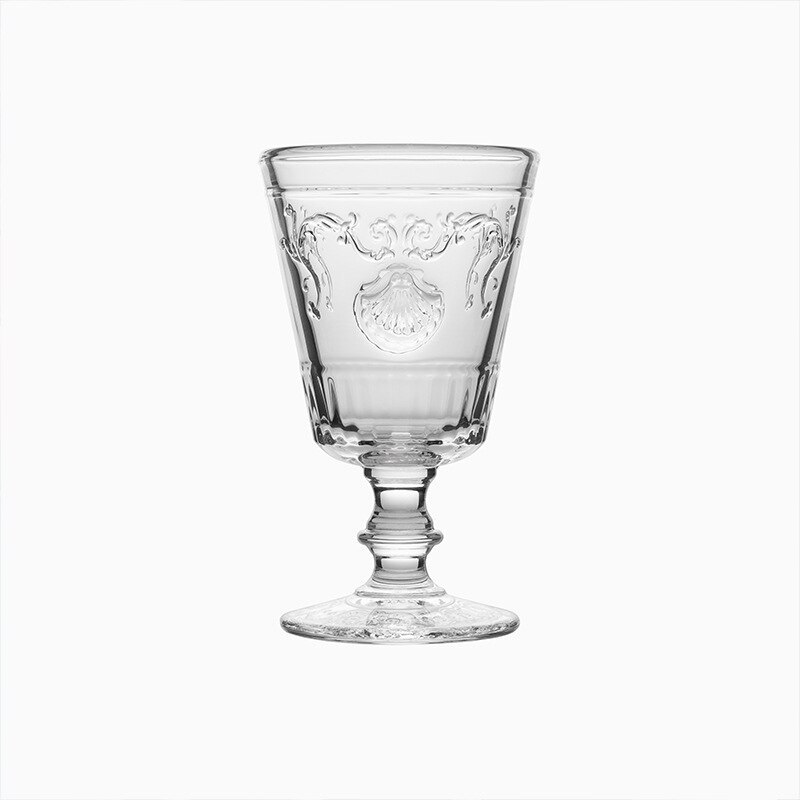 Copa de vidrio transparente, vaso de vidrio para agua, zumo, copa de vino, serie francesa VERSALLES