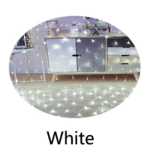 2 x 2m 3 x 2m 4 x 6m led verkko verkkonauha valo seppele ikkuna verho joulukeiju valo hääjuhla koriste valot: Valkoinen / 4 mx 6m 640 lediä