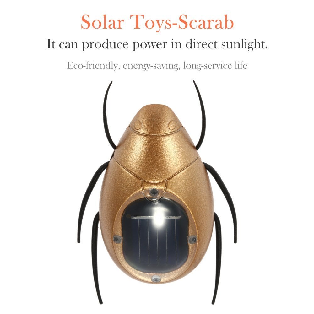 Cute Solar Scarab Magic Solar Powered Scarab Insect Solar Toys for Kids