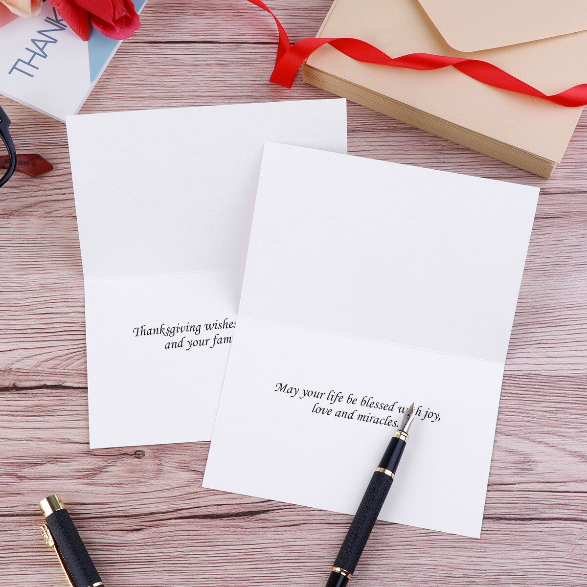 30PCS Thank You Cards Set Greeting Cards Notes With Kraft Envelopes And Stickers All-Occasion Thank You Notecard Set