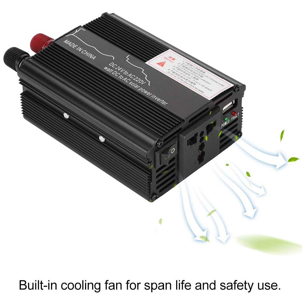 1Pc Peak 3000W DC12/24V To AC110/220V Car Power Inverter Converter