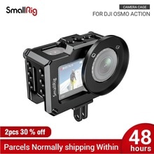 Smallrig Actie Camera Kooi Beschermhoes Voor Dji Osmo Actie Camera Accessoires W/ 52 Mm Adapter Voor Filters & groothoek Lens