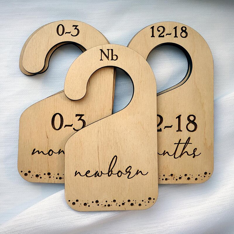 Houten Baby Closet Divider Houten Tissue Wit Houten Kleuterschool Kleding Divider Houten Baby Closet Tissue