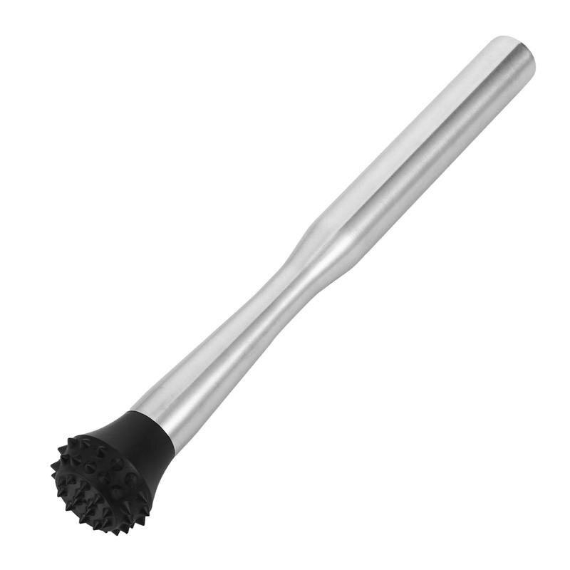 Agitador de cóctel de acero inoxidable, varilla agitadora, palo de paleta, mezclador de bebidas de fruta, martillo de trituración, herramienta de barra de hielo