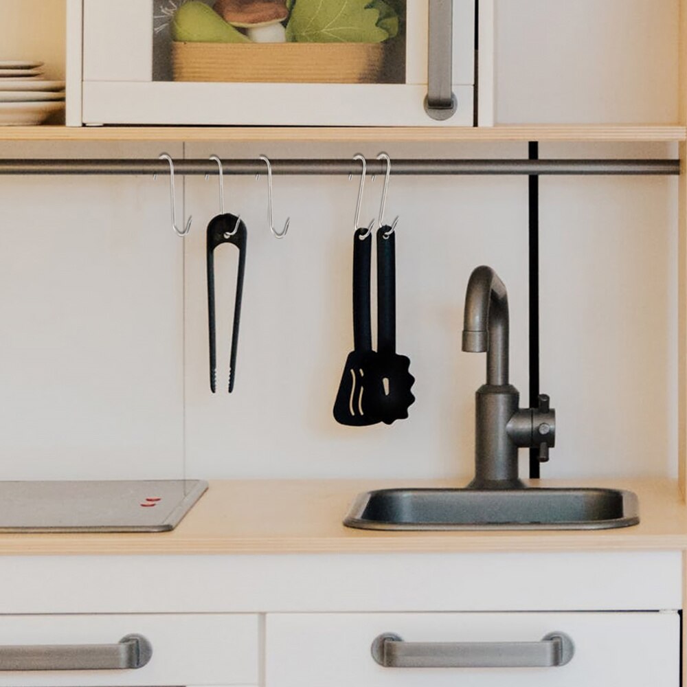 10Pcs Meat Hooks Meat Processing Hooks Metal S-Hooks Bacon Hanger Smoker Hooks