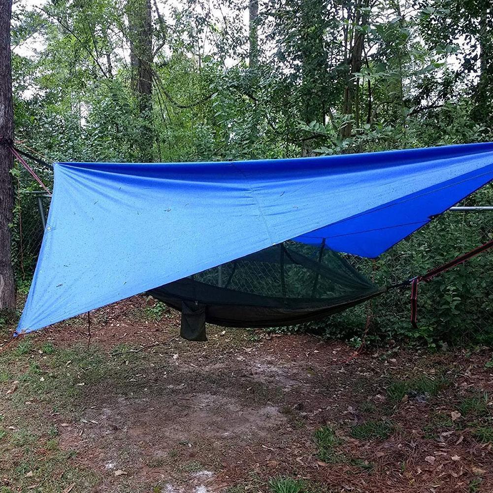 Opvouwbare Tent Doek Vier-Hoek Outdoor Opvouwbare Regendicht Schaduw Tent Top Doek Waterdichte Tent Outdoor Zon Onderdak