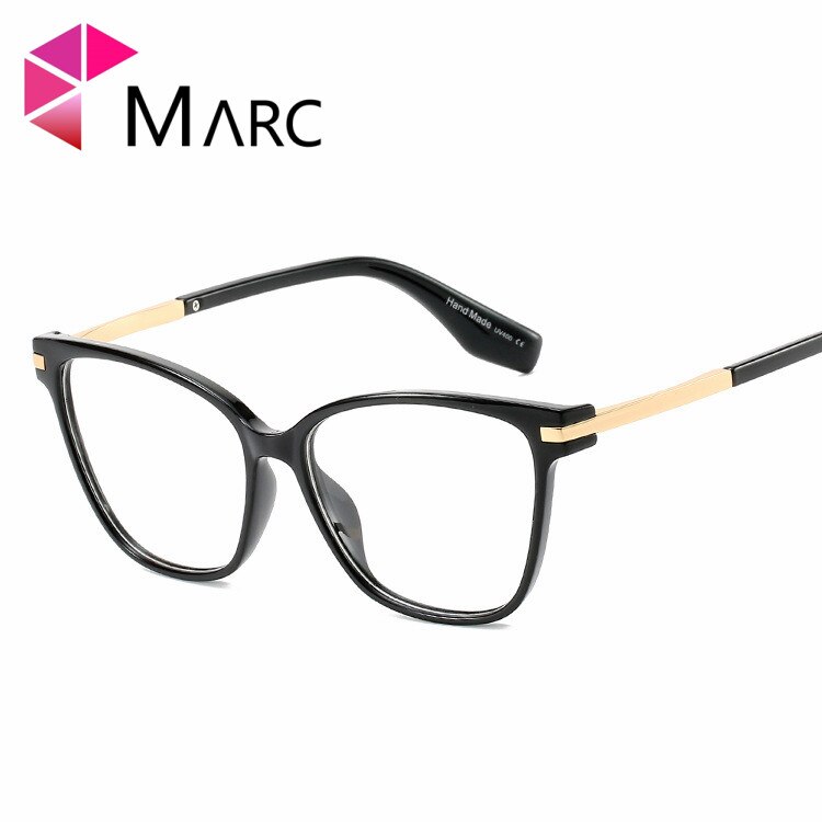 Marc Frame Glazen Clear Lens Vrouwen Mode Brillen Vierkante Hars Vintage Transparante Eyewear Demi 95176 1