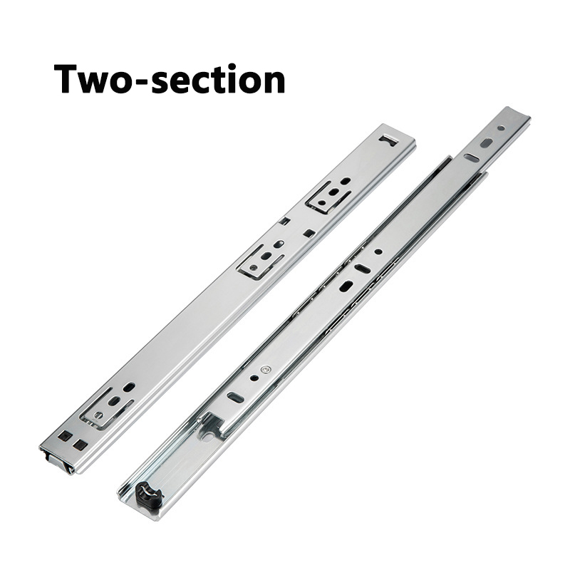 1/2 pcs Multi-size Metal Slideway Smoothly Slideway for Drawer Cabinet Slide Rail Furniture Hardware Accessories