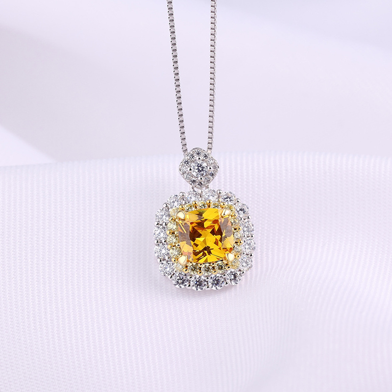 Cc Hanger Ketting Voor Vrouwen Zirkonia Glans Edelsteen Bruids Verlovingsfeest Accessoires Fijne Sieraden Met Ketting: Black Zinc Plated