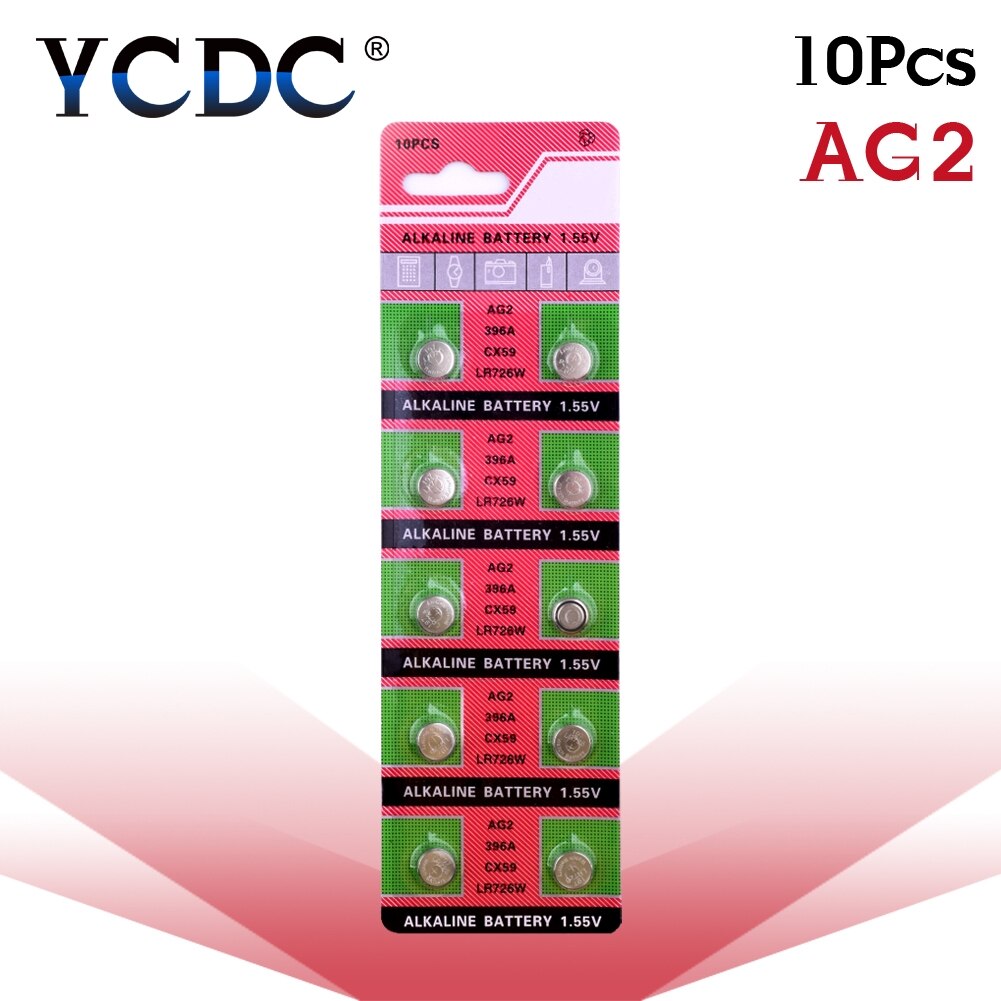 AG0 AG1 AG2 AG3 AG5 Pro Watch Battery 10 Pcs 1.55V AG4 ag4 377a 377 lr626 sr626sw sr66 lr66 Alkaline Batteries Button Cell Coin: AG2
