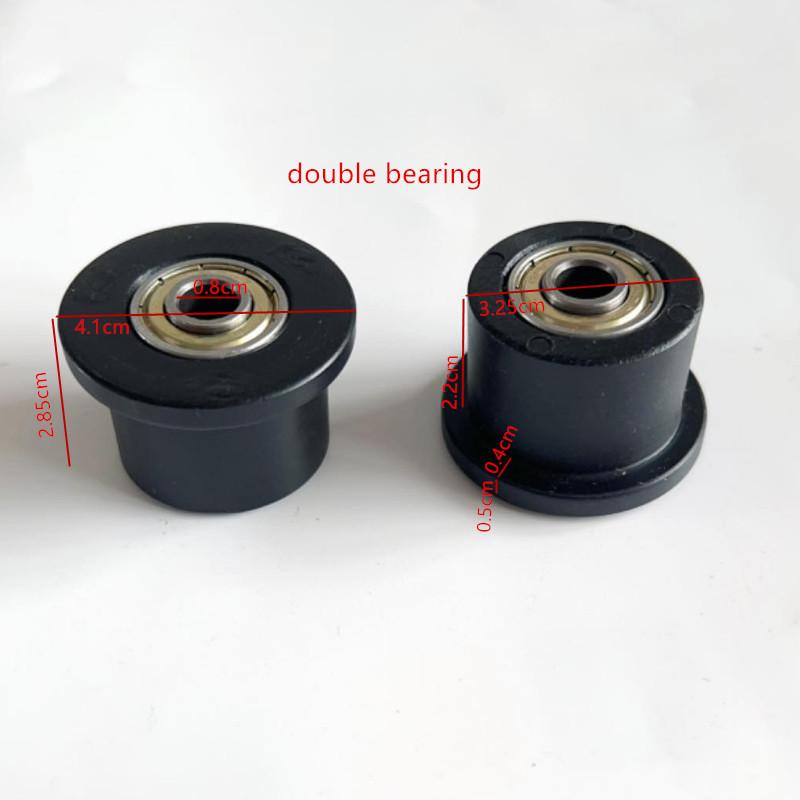 2 stücke Ausrügestochen gleitlager Rolle Fitnessstudio Fitness ausrügestochen Rolle teile rudermaschine kissen Lagerbier rolle teile: Braun