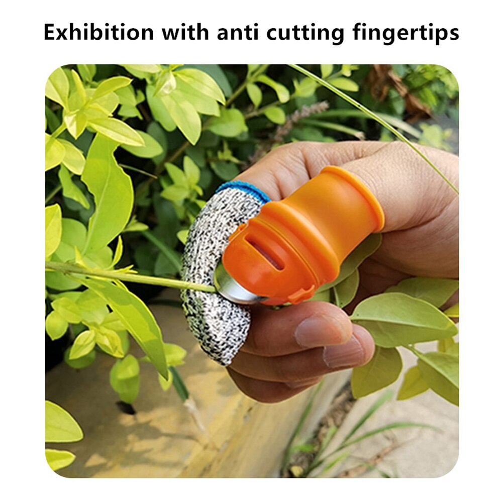 Thumb Guard Cutter Beans Picker High Elasticity Finger Guards Plant Picking Tool Kitchen Gadget Save Effort Gardening Tool