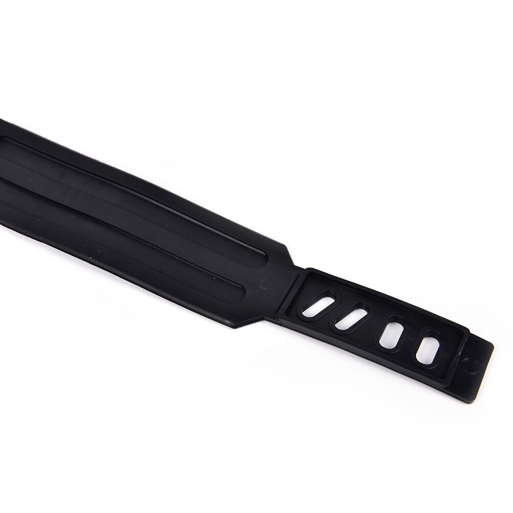 1 par plastik pedal stropper spænde, anti-slip pedal tå strop fast gear til cykel mtb cykel bmx cykel pedal sort