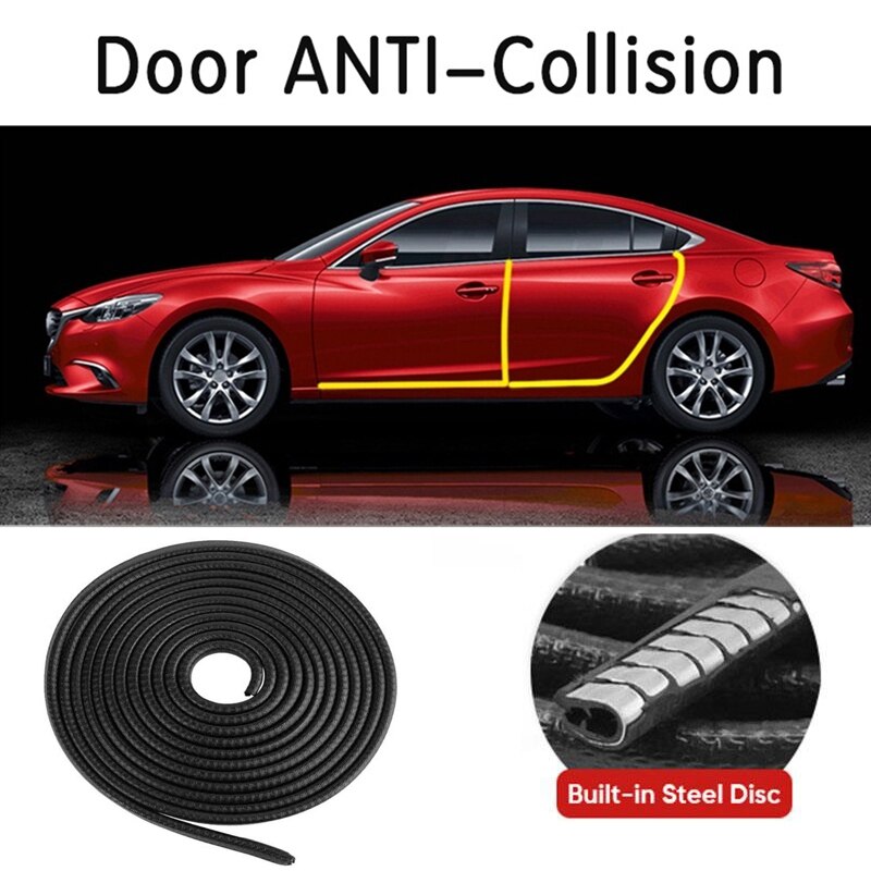 Automobile Universele 5M Deur Anti-Collision Strip Bumper Bescherming Strip Edge Anti-Kras Bescherming Vorm