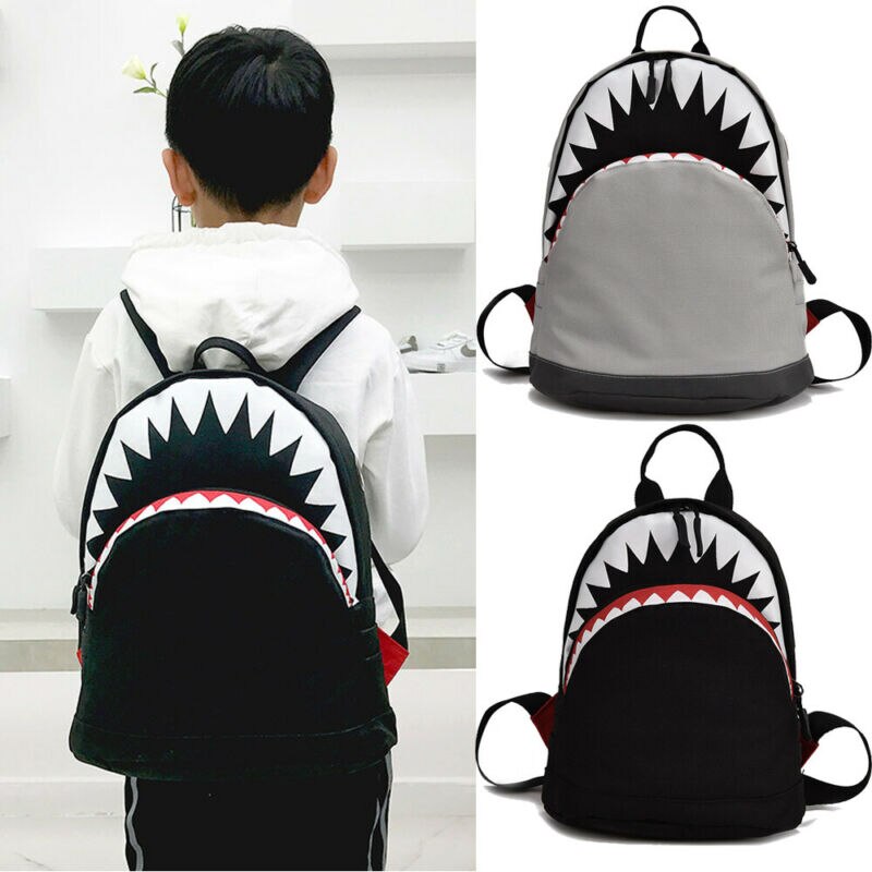 cute baby school bag cartoon shark backpack student boy girl universal casual shoulder bag