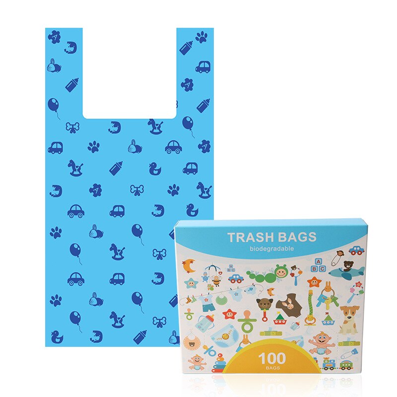 Biodegradable Dog Poop Bags Compostable Dog Waste Bag For Dogs and Cats Corn Starch Starch Dog Poop Bags: Waistcoat Pocket 100