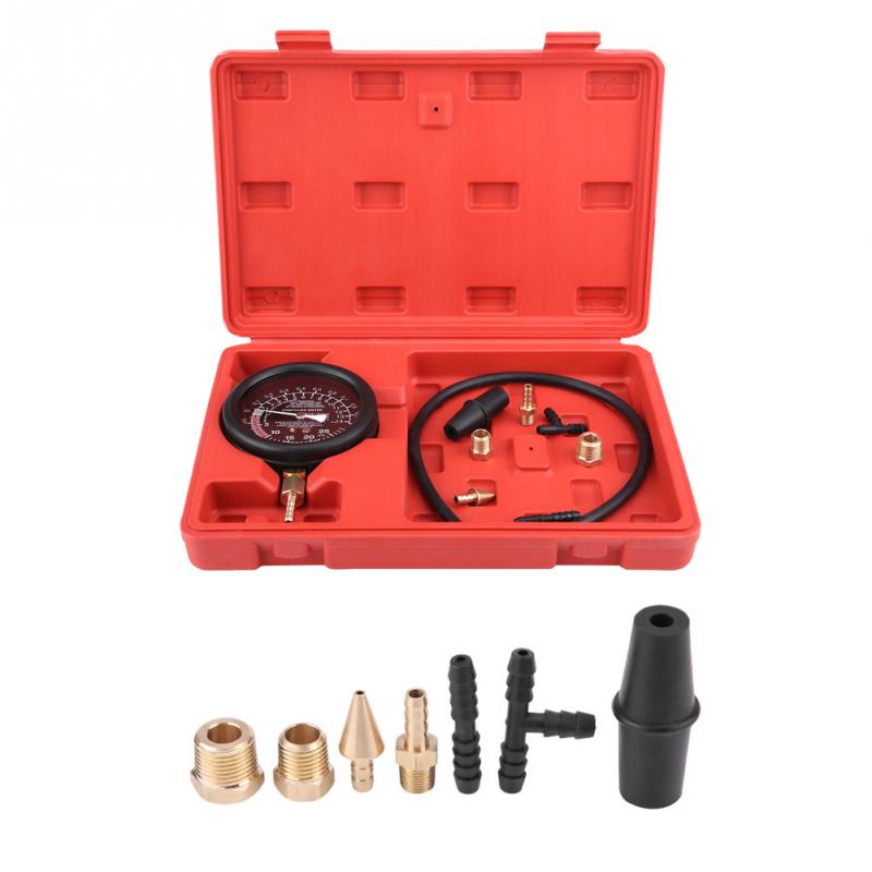 Car Engine Vacuum Fuel Pump&Vacuum Tester Gauge Carburetor Pressure Diagnostics Leakage Tester Durable