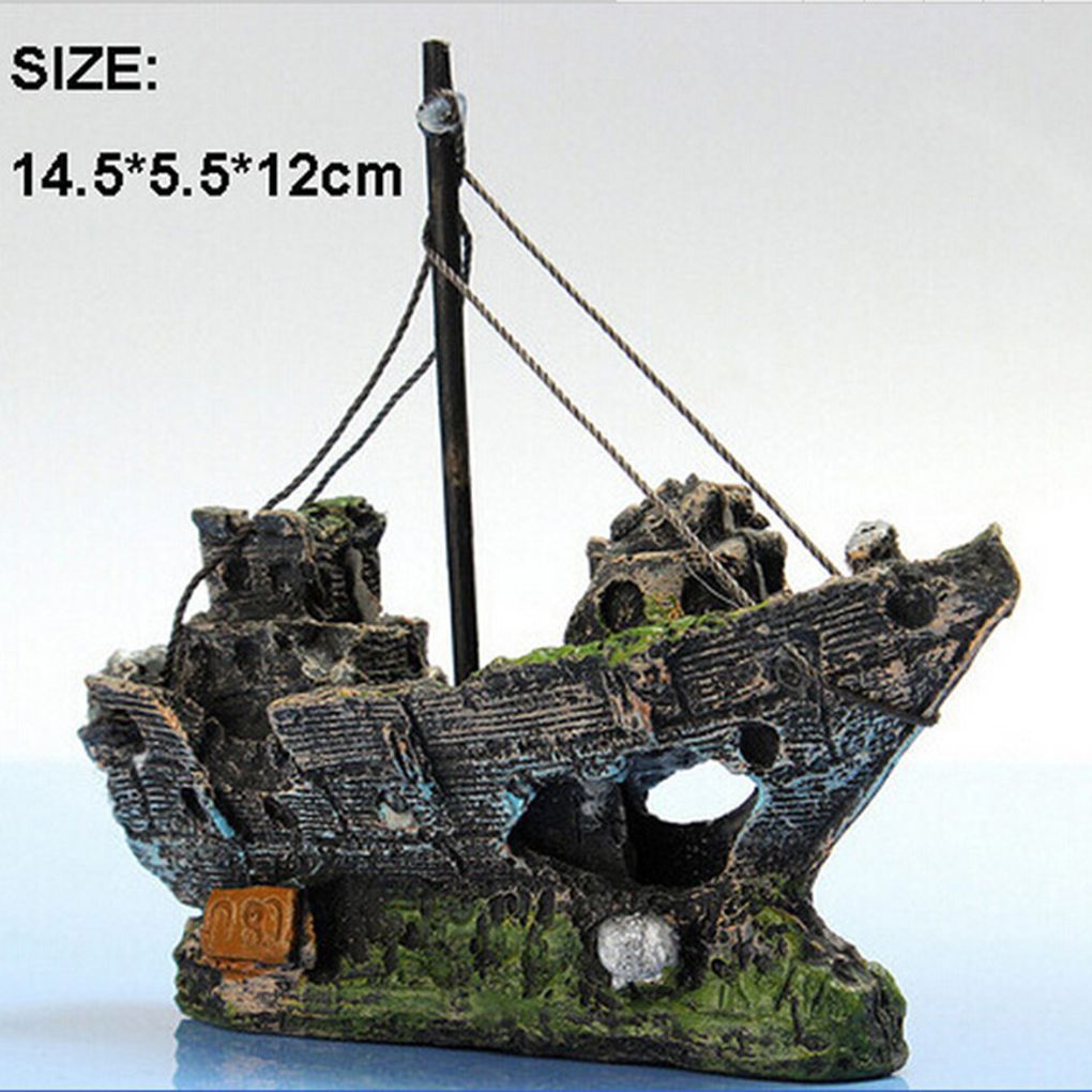 Aquarium decoratie aquarium accessoires ornament grot landschap kastelen corsair schip