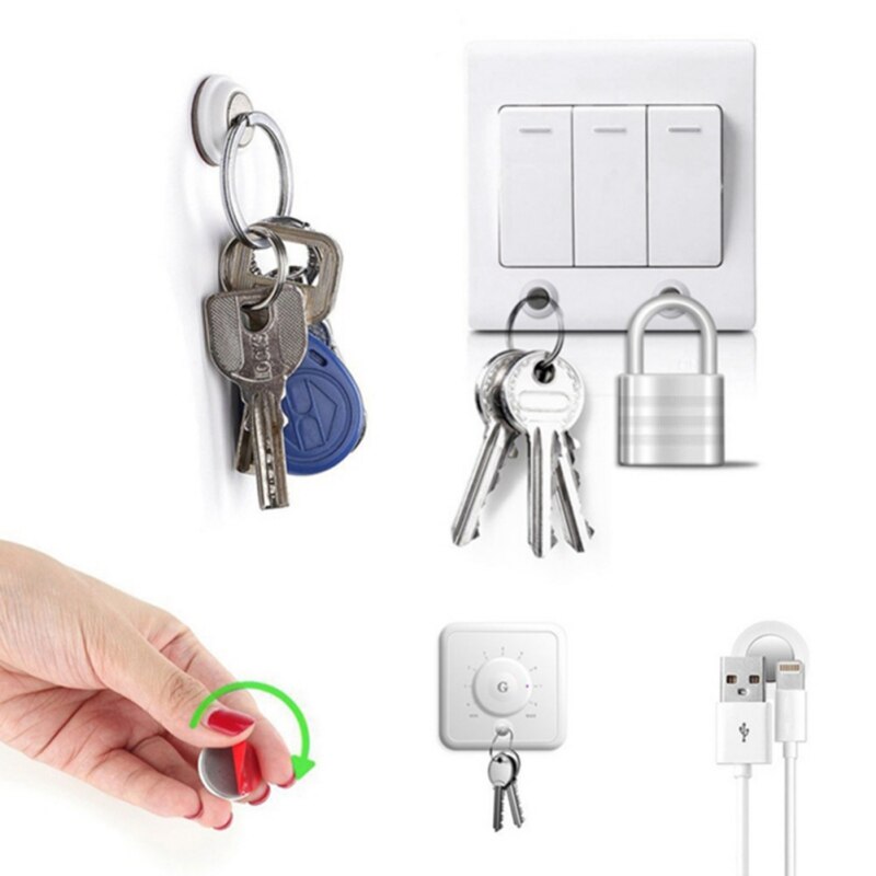 Keuken Opslag Organisatie Punch-Gratis Magnetische Haken Multi-Functio Muur Haken Hanger Sleutel Jas Cup Opknoping Hanger voor Thuis