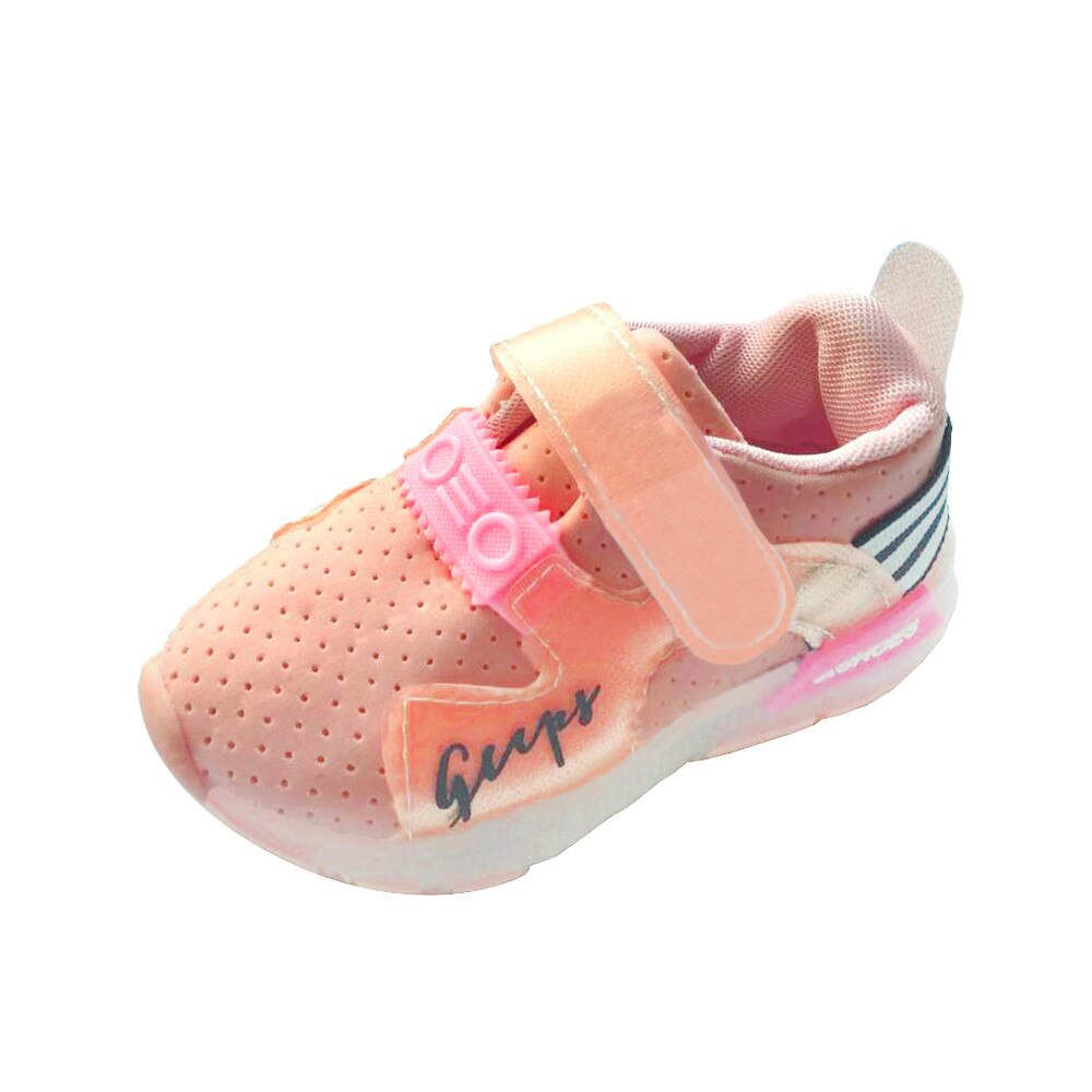Børn sneakers efterår småbørn sport løb baby sko drenge piger led lysende sko sneakers sapato infantil børn lys op sko: Pk / 8