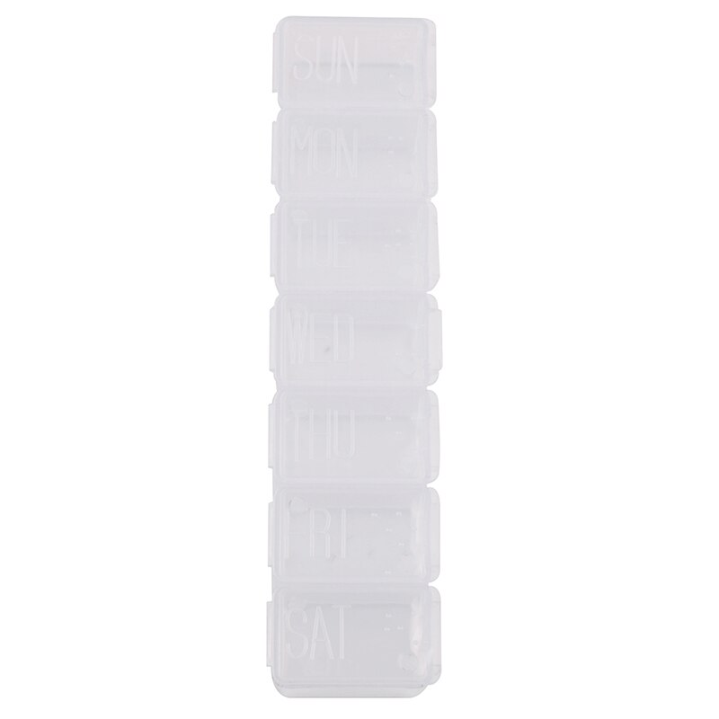 7 Days Pill Case Medicine Storage Tablet Pill Box 7 Solt Medicine Organizer Pill Case Splitters Storage Dispenser Weekly