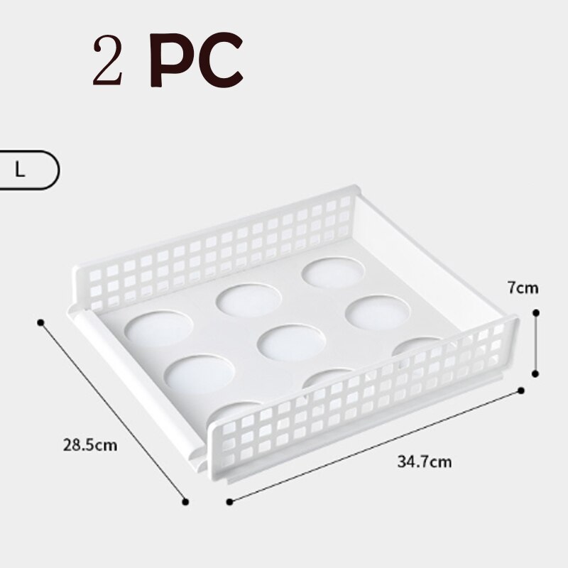 Closet Organizer Drawer Clothes Organizer Rack Shelf Storage Holder Rack for Pants Skirt Partition Wardrobe Clothes Organizer: L 2PC