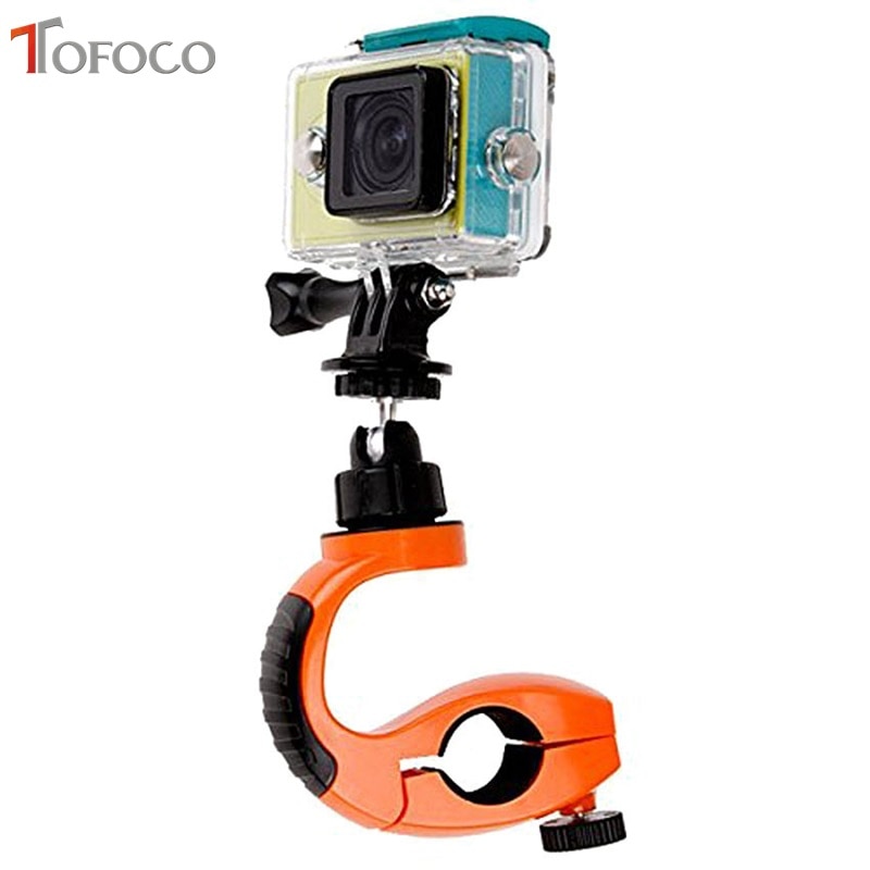 2017 Tofoco Rotazione di 360 Gradi Per Gopro Motociclo Della Bici Della Bicicletta Del Manubrio Staffa di Montaggio Del Supporto Per Hero 4 3 + 3 2 Sjcam Xiaomi