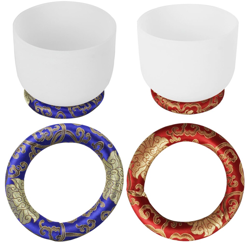 7'' Zen Meditation Tibetan Singing Bowl Cushion Pillow for Home Decor Crafts Percussion Instruments