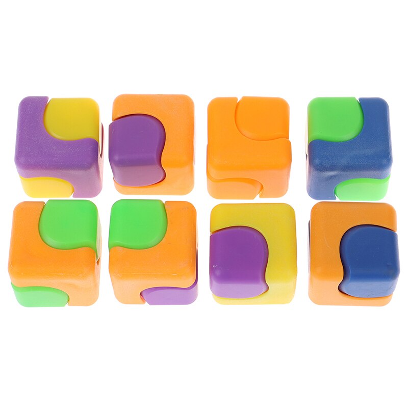 1PC Plastic Color Magic Fidget Spinner Finger Relieve Stress Toys