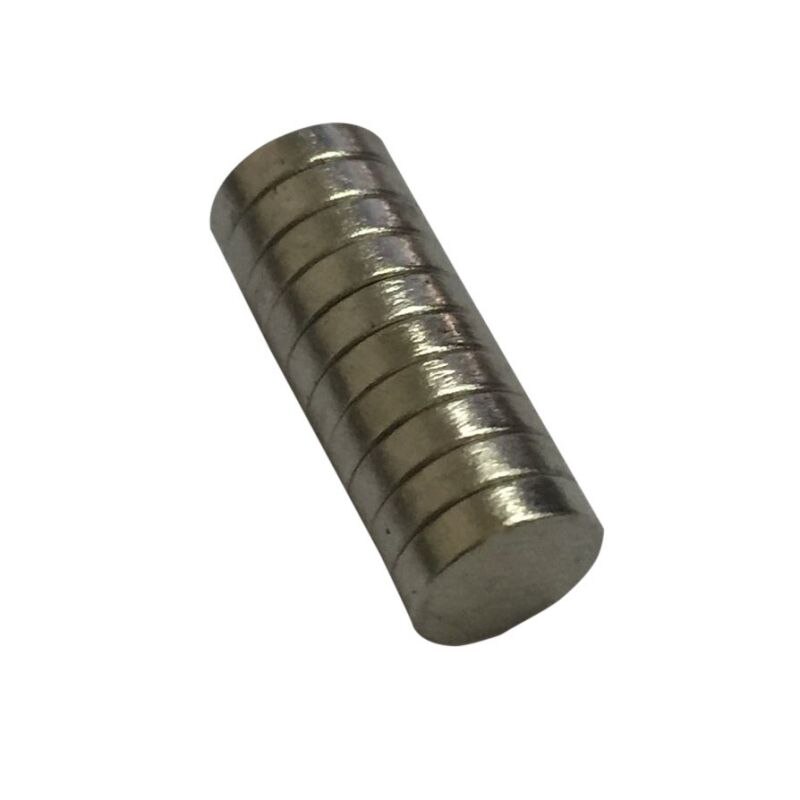 10 - 100 Stuks 8Mm X 2Mm Zeldzame Aarde Ndfeb Magneet Neodymium N50 Disc Ronde Cilinder Koelkast magneten