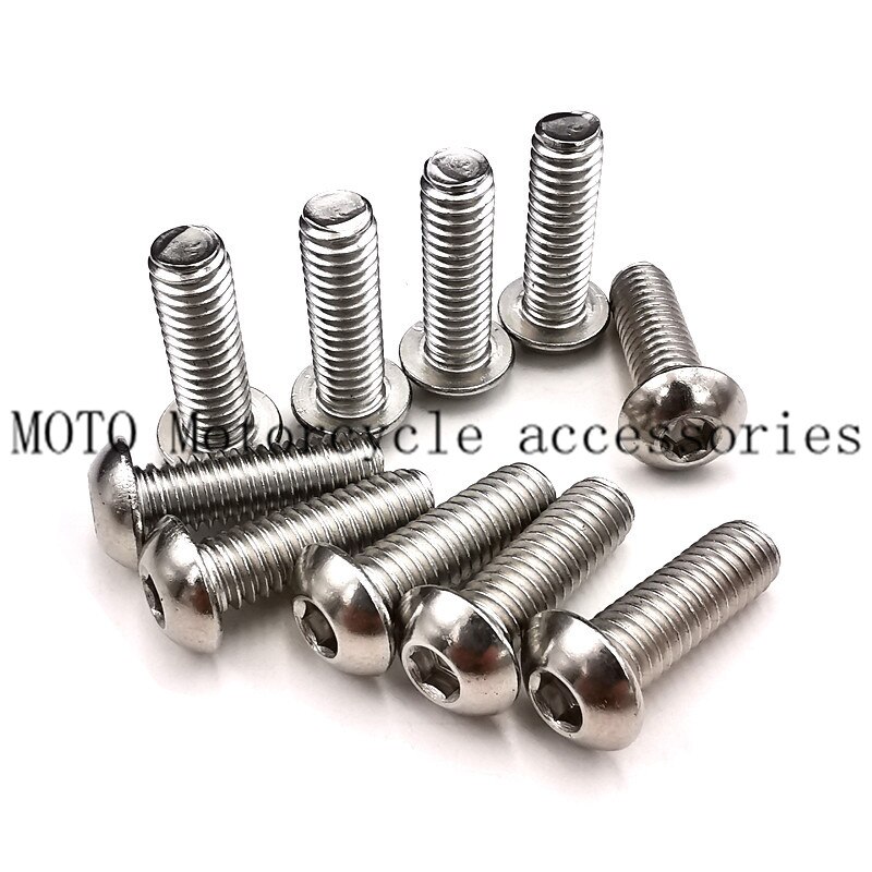 Motorcycle Screw Bolt Front Rear Brake Disc Hardware Kit Bolts For Harley Touring Dyna FXD Sportster XL 1200 883 1992: front 10 pcs