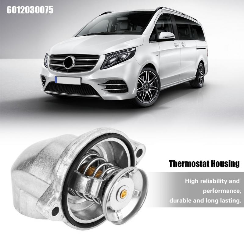 Thermostat de refroidissement avec boîtier | Pour MERCEDES Vito W638 6012030075 MPV 638/2 1996 1997 1998 1999 2000 2001 2002 en aluminium